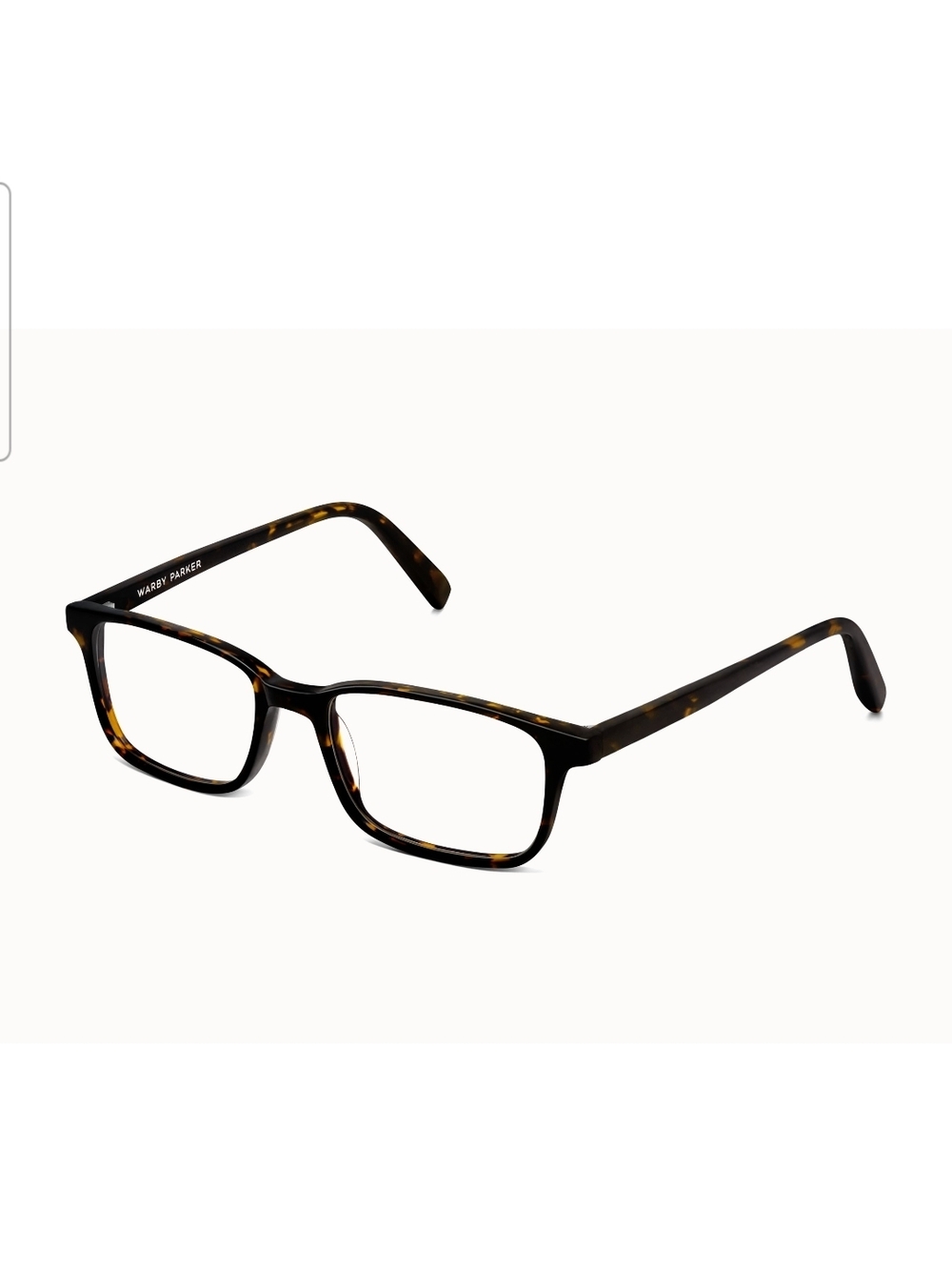 Warby Parker Crane Tortoise Shell Rectangular Glasses - Brown/Black